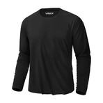 Basic Crewneck Long Sleeve T-Shirt  // Black (M)