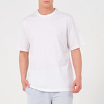 Basic Crewneck Short Sleeve T-Shirt  // White (XL)