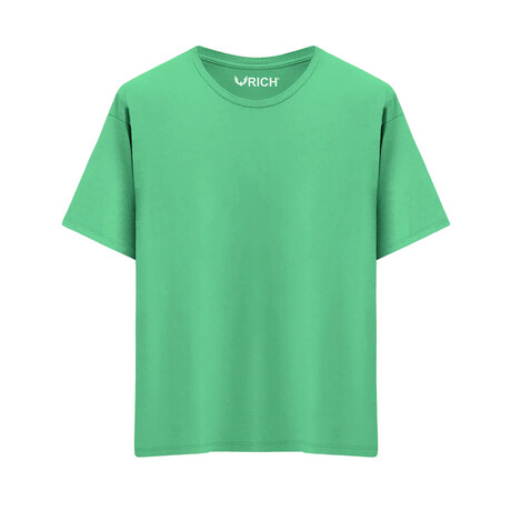 Basic Crewneck Short Sleeve T-Shirt // Green (S)