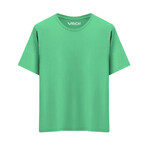 Basic Crewneck Short Sleeve T-Shirt // Green (XL)