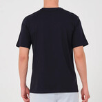 Basic Crewneck Short Sleeve T-Shirt // Navy (S)