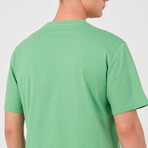 Basic Crewneck Short Sleeve T-Shirt // Green (3XL)