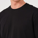 Basic Crewneck Short Sleeve T-Shirt // Black (L)