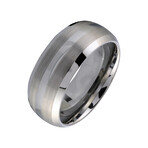 Carbide 8mm Design-Band // Silver (8.5)