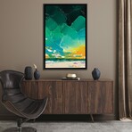 Iridescent Sky XXI by Joseph Villanueva (26"H x 18"W x 1.5"D)