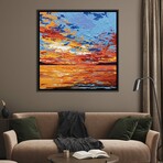 Sunset Sea III by Joseph Villanueva (26"H x 26"W x 1.5"D)