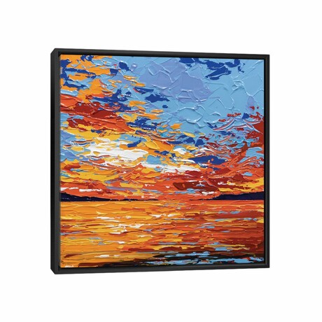 Sunset Sea III by Joseph Villanueva (26"H x 26"W x 1.5"D)