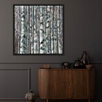 Enchanted Forest Monochromatic Painting by OLena Art (26"H x 26"W x 1.5"D)