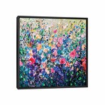 Colorful Flowers Painting  by OLena Art (26"H x 26"W x 1.5"D)