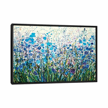 Mid Summer Meadow Flowers by OLena Art (18"H x 26"W x 1.5"D)