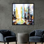 Vibrant Morning In The City NI by Bozhena Fuchs (26"H x 26"W x 1.5"D)