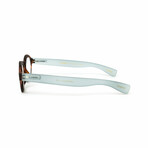 Unisex // London Rubberized Reading Glasses // Blue + Tortoise (Clear +1.00)