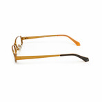 Unisex // Rectangular Metal Reading Glasses // Gold & Bronze (Clear +1.00)