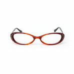 Women's // Gradient Swarovski Reading Glasses // Red (Clear +1.00)