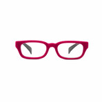 Women's // Velvet Reading Glasses // Pink + Black (Clear +1.00)