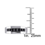 1.4 TGW Black Sapphire Signet Ring // Sterling Silver (13)