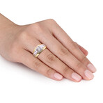 0.1 TGW Two-Tone Diamond Ring // Sterling Silver (9)