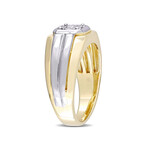 0.1 TGW Two-Tone Diamond Ring // Sterling Silver (12)