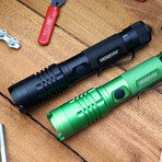 LED Rechargeable Flashlight + Power Bank // Black