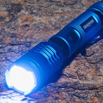 LED Rechargeable Flashlight + Power Bank // Blue