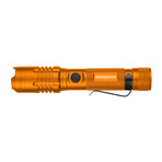 LED Rechargeable Flashlight + Power Bank // Orange