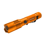 LED Rechargeable Flashlight + Power Bank // Orange