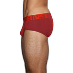 Undertone Mid Rise Brief // Ryan Red (XS)