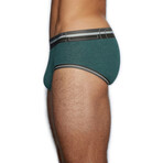 Zen Mid Rise Brief // Bernardo Blue (XS)