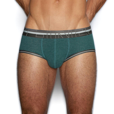 Zen Mid Rise Brief // Bernardo Blue (XS)