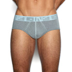 Undertone Mid Rise Brief // Benn Blue (XS)