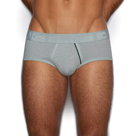 Hand Me Down Mid Rise Brief // Garrett Gray Heather (XS)