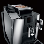 WE8 Chrome 101 oz. Automatic Coffee Machine +  I year DB membership ($299 Value)