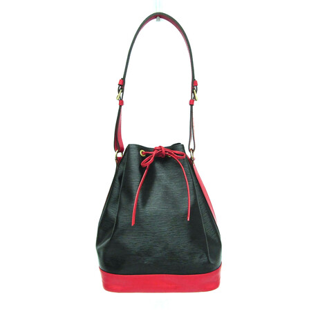 Louis Vuitton // Epi Leather Bucket Bag // Black + Red // Pre-Owned