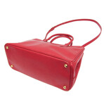 Prada // Saffiano Leather Lux HandBag // Red // Pre-Owned