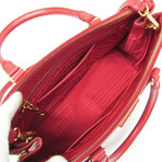 Prada // Saffiano Leather Lux HandBag // Red // Pre-Owned