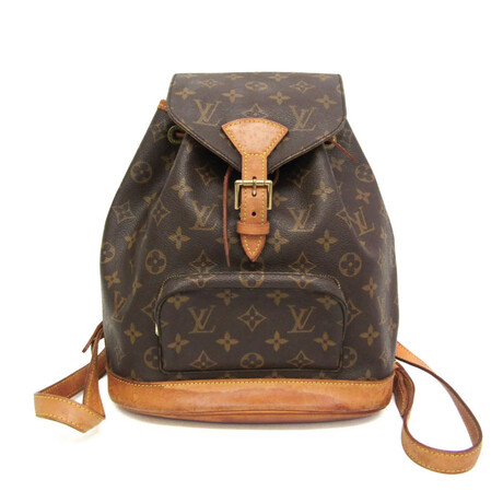 Louis Vuitton // Leather Cinch Backpack // Monogram Brown // Pre-Owned
