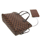 Louis Vuitton // Leather Tote Bag // Damier Ebene // Pre-Owned