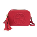 Gucci // Leather Small Crossbody Bag // Red // Pre-Owned