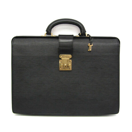 Louis Vuitton // Epi Leather Serviette Briefcase Bag // Black // Pre-Owned
