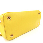 Prada // Saffiano Leather HandBag // Yellow // Pre-Owned