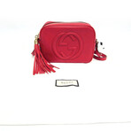 Gucci // Leather Small Crossbody Bag // Red // Pre-Owned