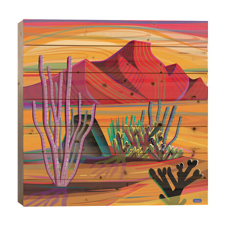 Cactus Garden by Charles Harker (26"H x 26"W x 1.5"D)