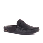 Men's Leather Suede Slip On Loafers // Dark Gray (Euro: 40)