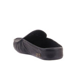 Men's Leather Slip On w/ Embroidered Anchor Loafers // Dark Gray (Euro: 42)