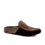 Men's Leather Suede Slip On Loafers // Brown (Euro: 40)