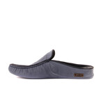 Men's Leather Slip On w/ Embroidered Anchor Loafers // Light Blue (Euro: 45)