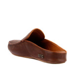 Men's Wafflle Texturized Leather Slip On Loafers // Dark Brown (Euro: 43)