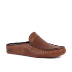 Men's Leather Slip On Loafers // Light Brown (Euro: 45)