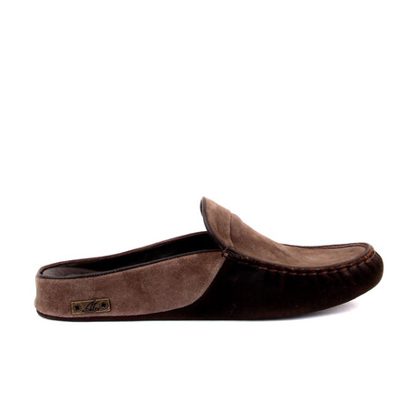 Men's Leather Suede Slip On Loafers // Brown (Euro: 40)