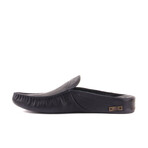 Men's Leather Slip On Loafers // Navy Blue (Euro: 43)